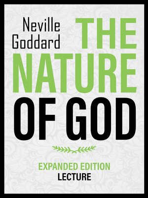 cover image of The Nature of God--Expanded Edition Lecture